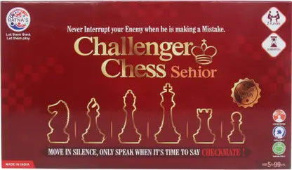 Challenger Chess Senior.Develop Strategy Building and Concentration with this amazing chess set Party & Fun Board Game