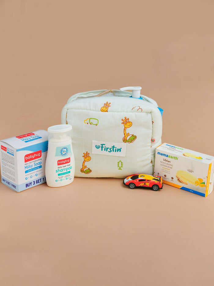 FIRSTIN Muslin Pouch - Zip Type