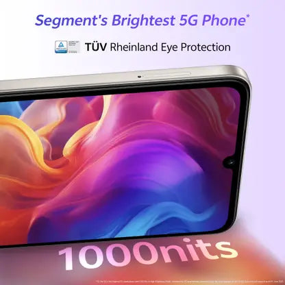VIVO T4 Lite 5G 4GB RAM, 128GB Storage, Titanium Gold | 6.74'' HD+ 90Hz LCD | Dimensity 6300 | 50MP Dual AI Camera | Android 14 | 6000mAh Battery | IP64 | Side Fingerprint | 15W Charging | Dual SIM