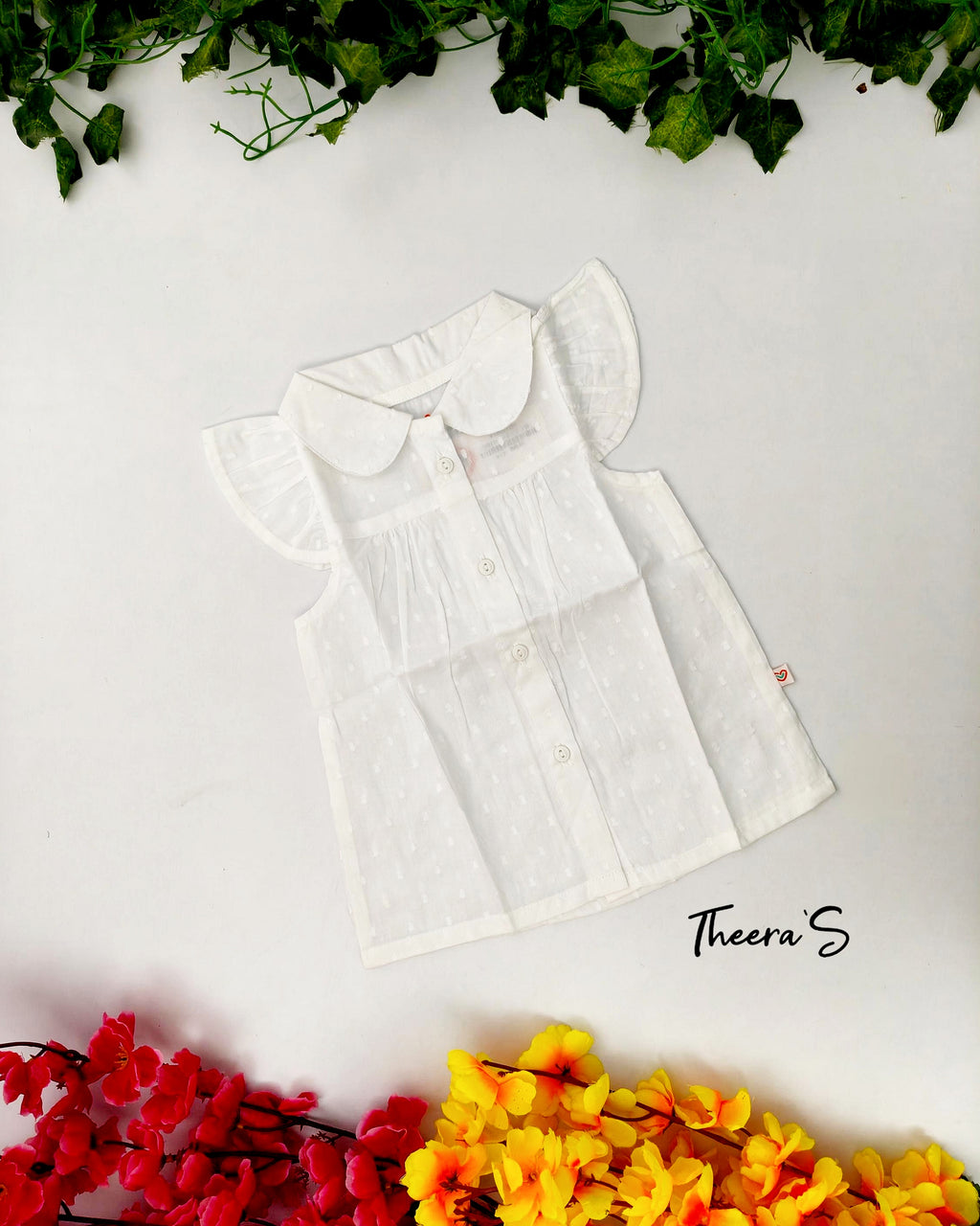 FIRSTIN COLLAR NECK FROCK (3-24 Months)