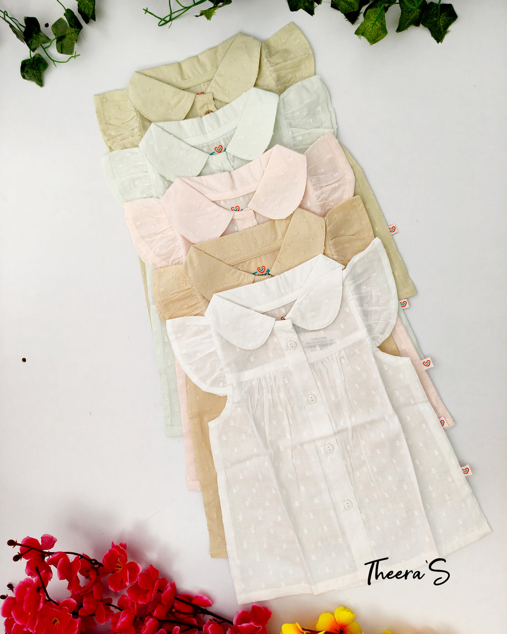 FIRSTIN COLLAR NECK FROCK (3-24 Months)