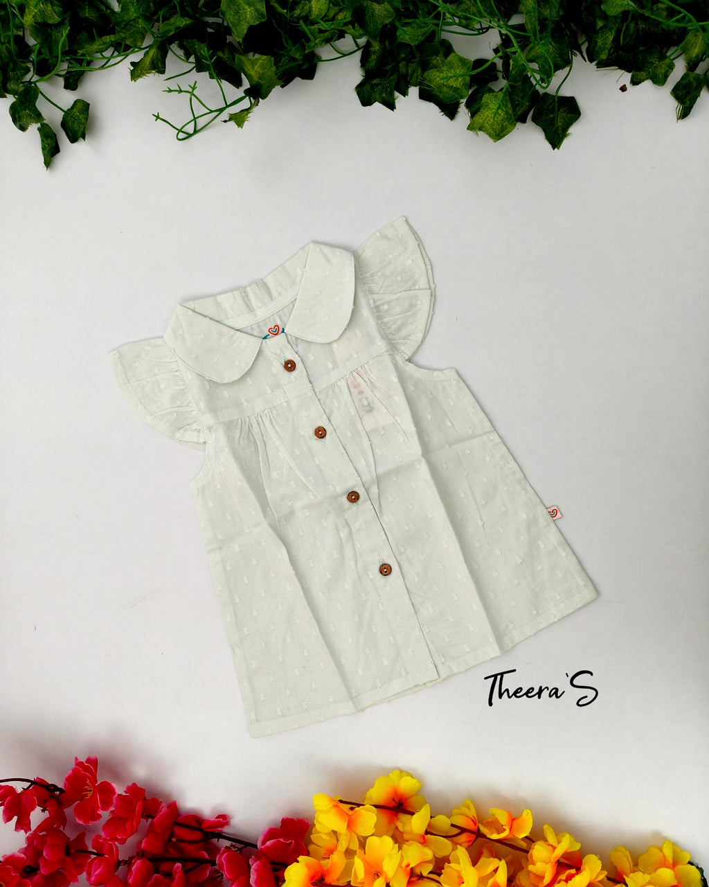 FIRSTIN COLLAR NECK FROCK (3-24 Months)
