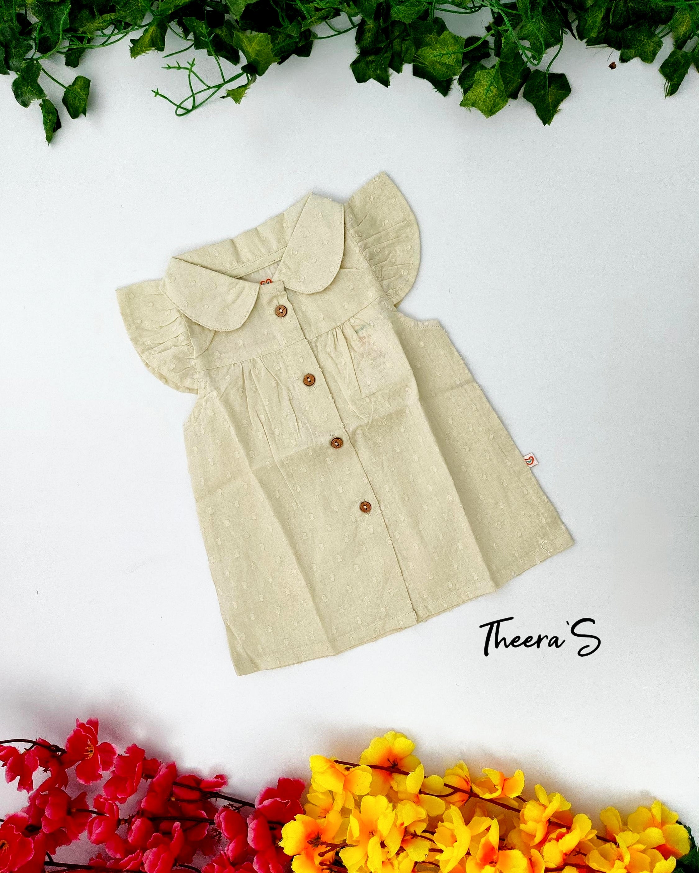 FIRSTIN COLLAR NECK FROCK (3-24 Months)
