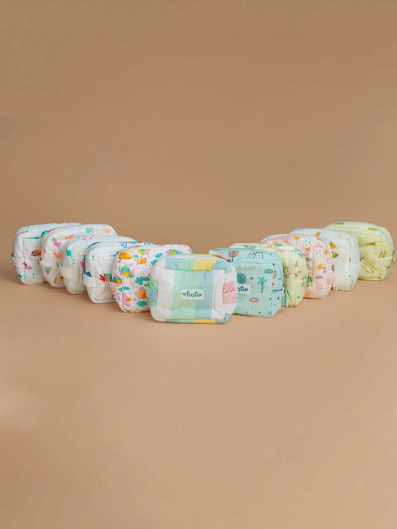 FIRSTIN Muslin Pouch - Zip Type