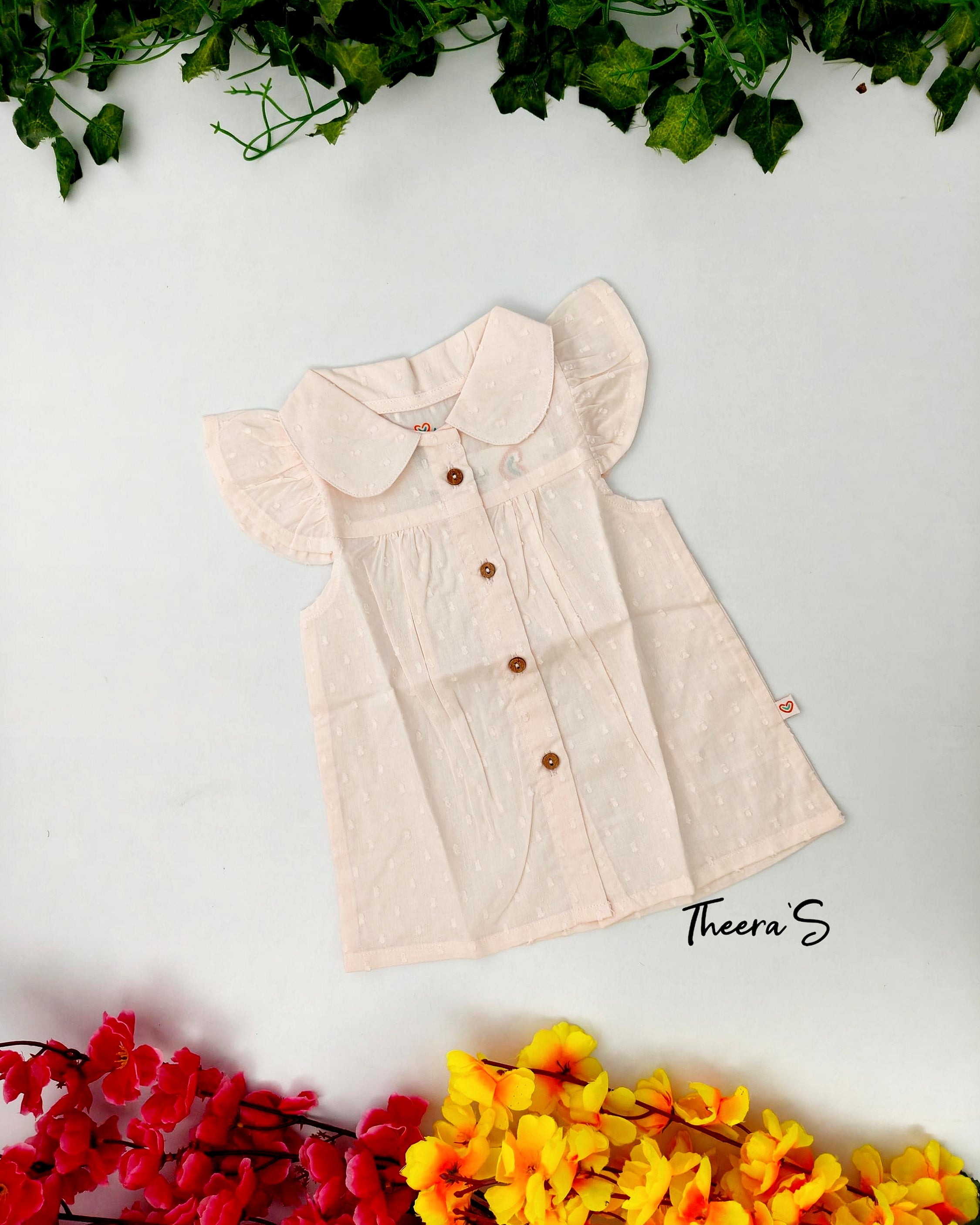 FIRSTIN COLLAR NECK FROCK (3-24 Months)