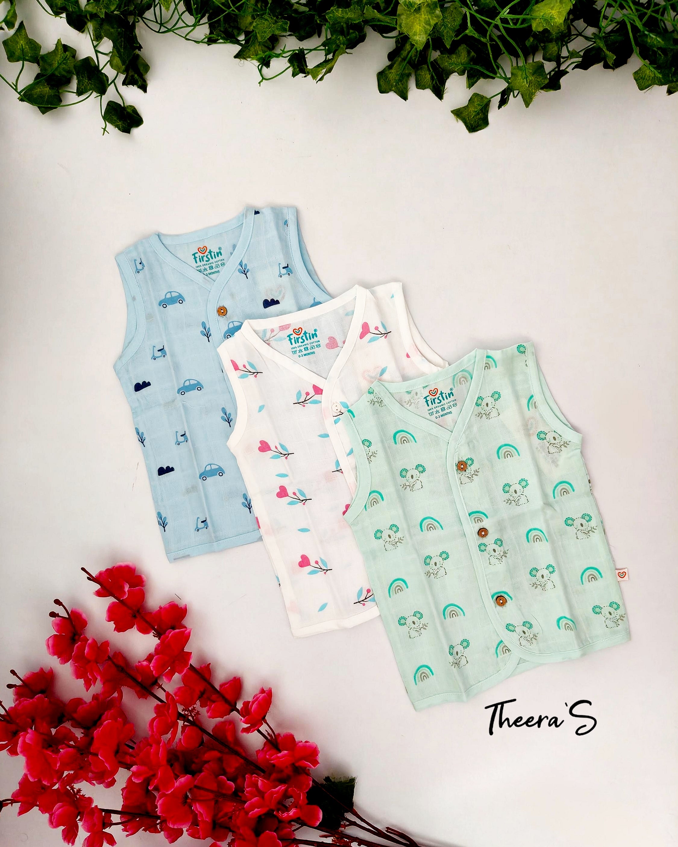 FIRSTIN JABLA SLEEVELESS - Button Type