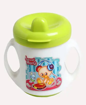 Auto Flow Royal Feeding Cup |Green - 250 ml  (Green) multicolor