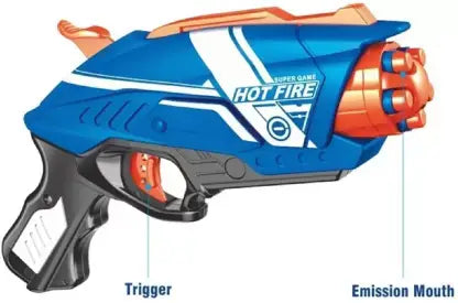 blaze storm soft bullet gun with high quality Guns & Darts  (Blue)