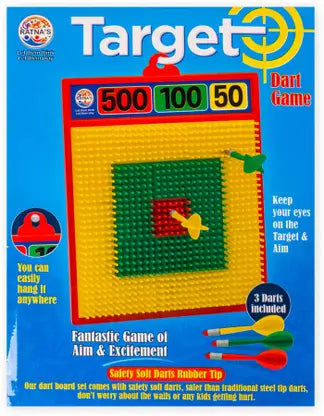 RATNA'S Target Dart Game Darts & Plastic Bullets (Multicolor) (1874) Darts & Plastic Bullets  (Multicolor)