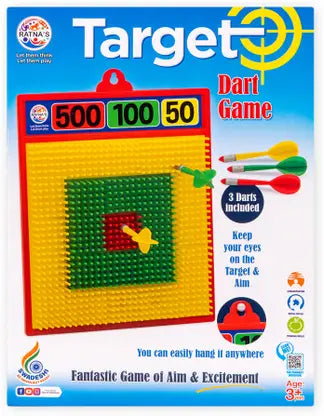 RATNA'S Target Dart Game Darts & Plastic Bullets (Multicolor) (1874) Darts & Plastic Bullets  (Multicolor)