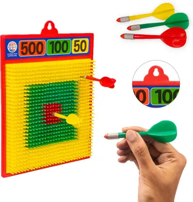RATNA'S Target Dart Game Darts & Plastic Bullets (Multicolor) (1874) Darts & Plastic Bullets  (Multicolor)